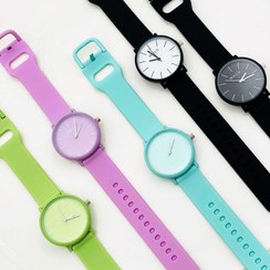 تصویر ساعت مچی بولون زنانه و دخترانه با بند پلی اورتان 