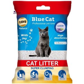 تصویر خاک گربه بلو کت با رایحه لاوندر ۱۰ کیلوگرم – Blue Cat Lavender 10kg 