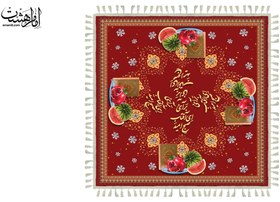 تصویر سفره ویژه شب یلدا جنس مخمل شانل و چاپ سابلیمیشن