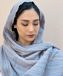 تصویر شال نخی طرحدار - راه راه Shawl