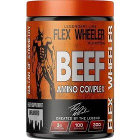 تصویر بیف آمینو کمپلکس فلکس ویلر 300 عددی Beef amino complex Flex wheeler 