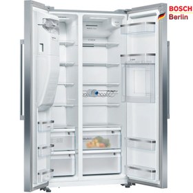 تصویر یخچال ساید بای ساید بوش KAG93AW30U ا ۳۰ فوت سفید ا KAG93AW30U Bosch refrigerator Side By Side Series 6 NoFrost KAG93AW30U Bosch refrigerator Side By Side Series 6 NoFrost