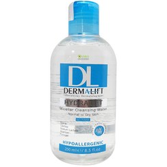 تصویر محلول پاک‌ کننده آرایش صورت درمالیفت (Dermalift) مدل Hydralift حجم 250 میلی‌لیتر شوینده Hydralift 250 میلی‌لیتر درمالیفت