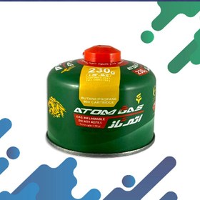 تصویر کپسول گاز سفری 230 گرمی اتم گاز کد BUTANE230 