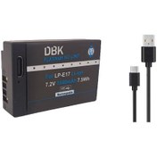 تصویر باتری دوربین کانن dbk lpe17 type c battery camera dbk lpe17 type c