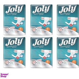 تصویر پوشینه چسبی بزرگسال جولی (Jolly) کد 01 سایز بزرگ مجموعه 6 عددی 