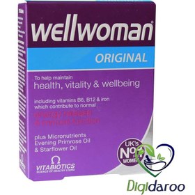 تصویر کپسول ول وومن اورجینال ویتابیوتیکس مخصوص خانم ها 30 عدد ا Wellwoman Wellwoman