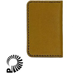 تصویر کیف کارت چرم خردلی 