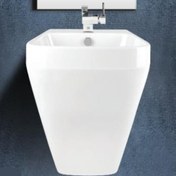 تصویر روشویی پایه سرخود کرون مروارید crown Half Pedestal Wash Basin