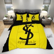 تصویر ست روتختی YSL دو نفره 6 تکه کد 00326 3D bedding set for two, code 00326