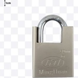 تصویر قفل آویز لاکچری حفاظ دار ( گارد ) سایز 60 M 