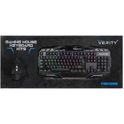 تصویر کیبورد وموس باسیم V-KB6126G VERITY GAMING V-KB6126G