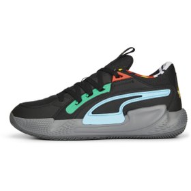 تصویر کفش بسکتبال مردانه کورت رایدر چوس مشکی مدل لوتاپ برند puma Court Rider Chaos Black Mens Low Top Basketball Shoes