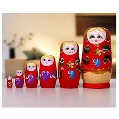 تصویر مجموعه ۵ تایی ماتریوشکا چوبی برندهای عمومی 