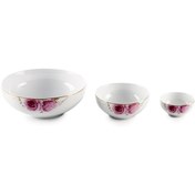 تصویر سرویس چینی زرین 6 نفره پیاله رزفلاور (13 پارچه) Zarin Iran ItaliaF RoseFlower 13 Pieces Porcelain Bowl Set