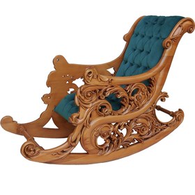 تصویر صندلی راک سلطنتی چوبی 