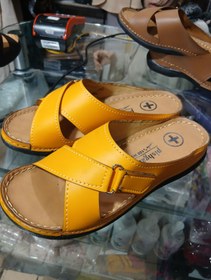 تصویر صندل زنانه طرح چرم 