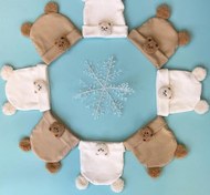 تصویر کلاه تدی کبریتی نوزادی 