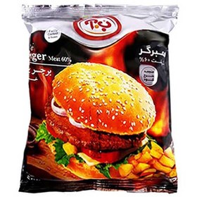 تصویر همبرگر گوشت60% 400 گرمی ب.آ -