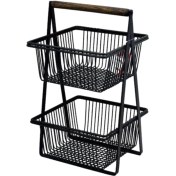 تصویر استند جاپیازی دوطبقه مشکی 