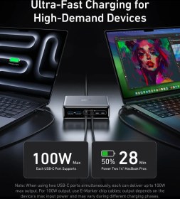 تصویر شارژر رومیزی انکر مدل A2683 ظرفیت ۲۰۰ وات 