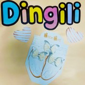 تصویر ست هدبند و جوراب طرح پاپیون 