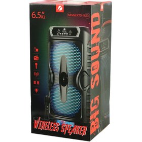 تصویر اسپیکر بلوتوثی رم و فلش خور KTS-1623 + میکروفون KTS-1623 WIRELESS SPEAKER