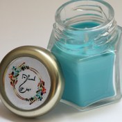 تصویر جار شش ضلعی رنگ آبی روشن 