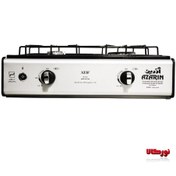 تصویر اجاق گاز رومیزی دو شعله 1000 فندک دار آذرین پولاد 1000 Azerin Polad two-burner desktop gas stove