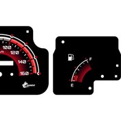 تصویر صفحه کیلومتر اسپرت نیسان آبی مدل پایین کاربرات طرح هاله 