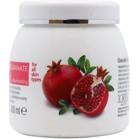 تصویر کرم صورت آبرسان و شفاف کننده کلیون مدل Pomegranate Juice Face Cream حجم 300میلی لیتر ضد لک و روشن کننده