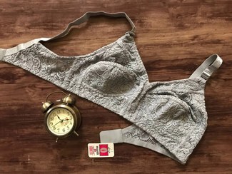 تصویر سوتین دانتل بدون فنر مردی کد ۱۷۰ رنگ سفید 