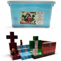 تصویر مکعب‌های مغناطیسی (مگنت کیوب) مدل ماینکرافت سایز بزرگ 