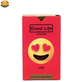 تصویر کاندوم گود لایف(Goodlife)سری ایموجی|مدلLove ا Good life Love emojies series Good life Love emojies series