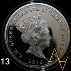 تصویر سکه ی یادبود ملکه الیزابت کد : 13 