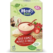 تصویر سرلاک نوزاد 6+ ماه طعم توت فرنگی هیرو بیبی hero baby ا hero baby cereal code:10100 hero baby cereal code:10100