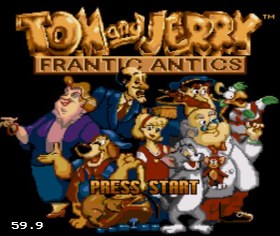 تصویر بازی محبوب Tom and Jerry - Frantic Antics اصلی سگا برای ویندوز 