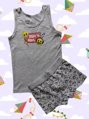 تصویر ست لباس زیر نخی پسرانه لوپیلو طرح ایموجی 