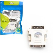 تصویر تبدیل VGA به DVI 24+5 Pin رویال (Royal) وارداتی.بدون واسطه