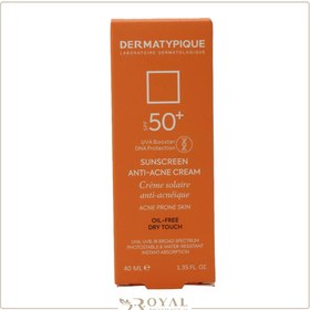 تصویر کرم ضد آفتاب فاقد چربی بی رنگ SPF 50 مناسب پوست چرب و دارای آکنه 40 میل درماتیپیک - ایران Product Code : 52109