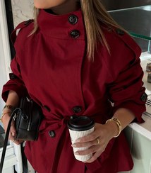 تصویر ترنچ کت زنانه روبی 