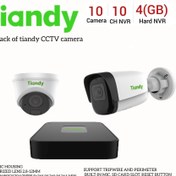 تصویر پک ده دوربین مداربسته برند تیاندی (Tiandy) پروژه ای تحت شبکه Pack of ten CCTV cameras of the Tiandy brand, a network project