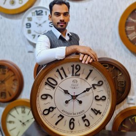 تصویر ساعت دیواری مارال چوبی 60 سانتی maralclock