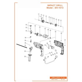 تصویر سه نظام دريل مدل (SH-1013 (3 مناسب برای دریل شیلدر 