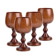 تصویر لیوان گیلاس چوبی 