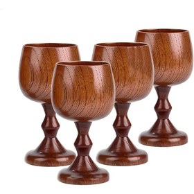 تصویر لیوان گیلاس چوبی 