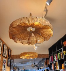 تصویر لوستر مکرومه بافی 