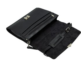 تصویر کیف اداری آقایان - طرح درفش - مشکی 