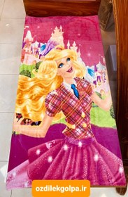 تصویر پتو ژله ای مسافرتی یکنفره طرح باربی barbie سایز 160*220 