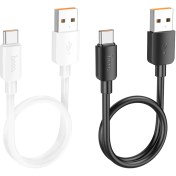 تصویر کابل شارژ 100 وات هوکو مدل X96 با سری تایپ سی به طول 25 سانتی متر X96 USB to Type-C Hyper 100W charging data cable Type-C(L=0.25M)